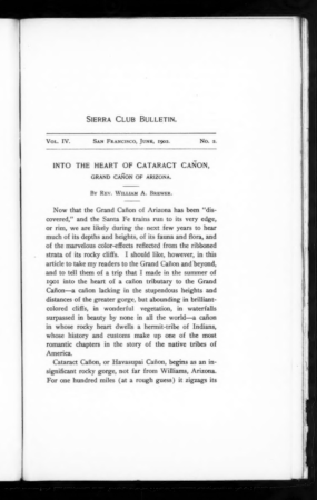 Sierra Club Bulletin 1902 Vol 4 No 2 June cover